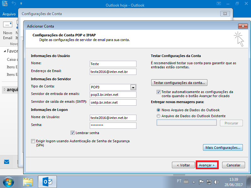 Configurando e-mail no Outlook (método que funciona!) - G7 Informática